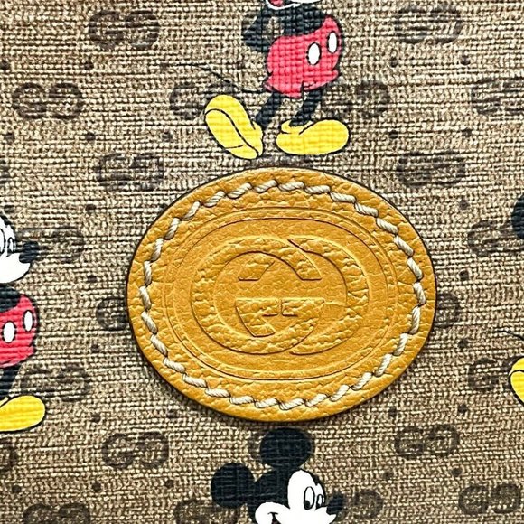 Authentic GUCCI 602695 Disney Collab Mini GG Supreme Belt bag body bag Canvas - Picture 8 of 12